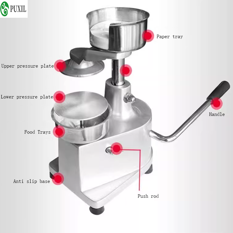 Meat Patty Maker Press Manual - Machine à hamburger commerciale, machine à
