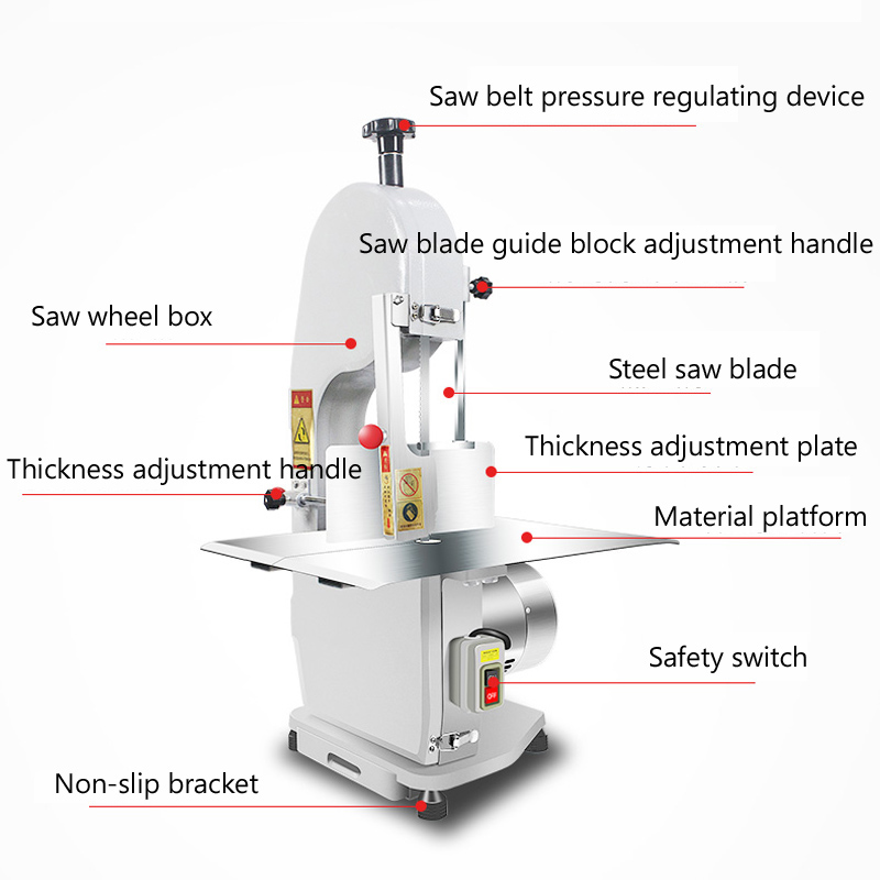 Scie à ruban commerciale en ac - Meat Band Saw Cutting Machine avis et prix