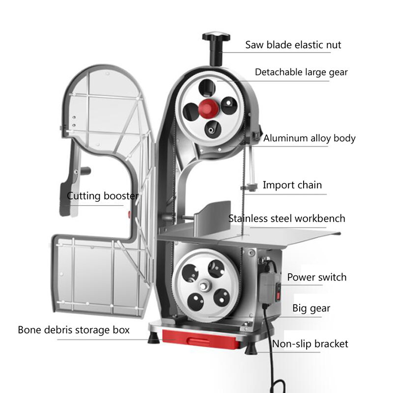 Scie à ruban commerciale en ac - Meat Band Saw Cutting Machine avis et prix
