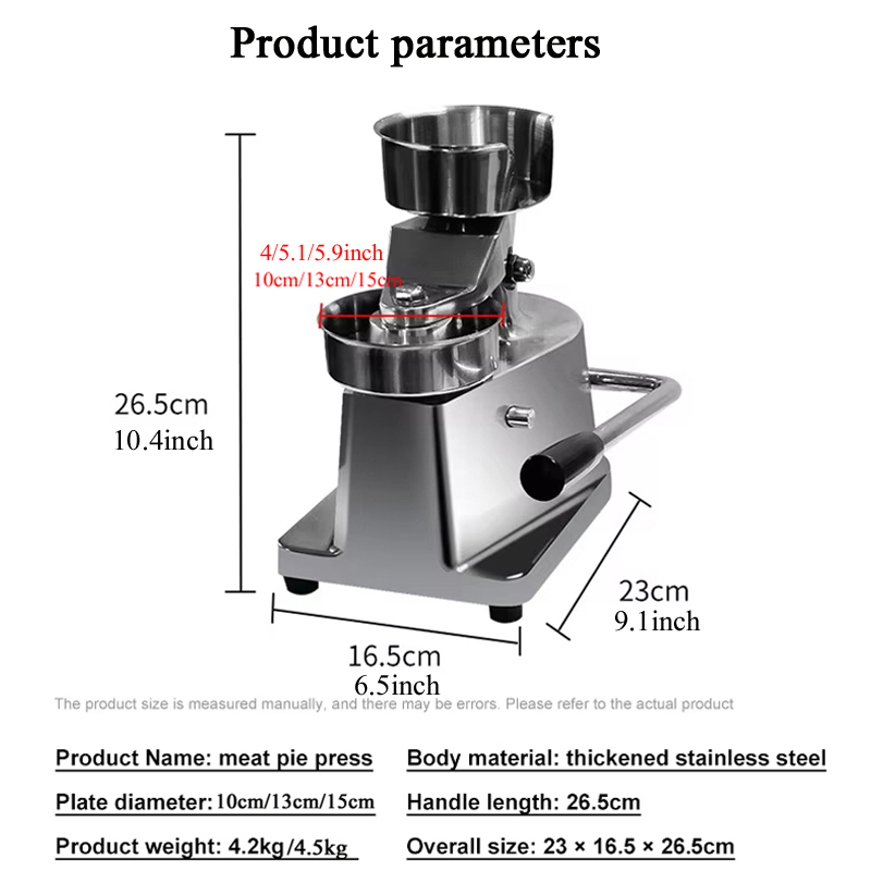 Presse à hamburgers manuelle c - Meat Patty Maker Press Manual avis et prix
