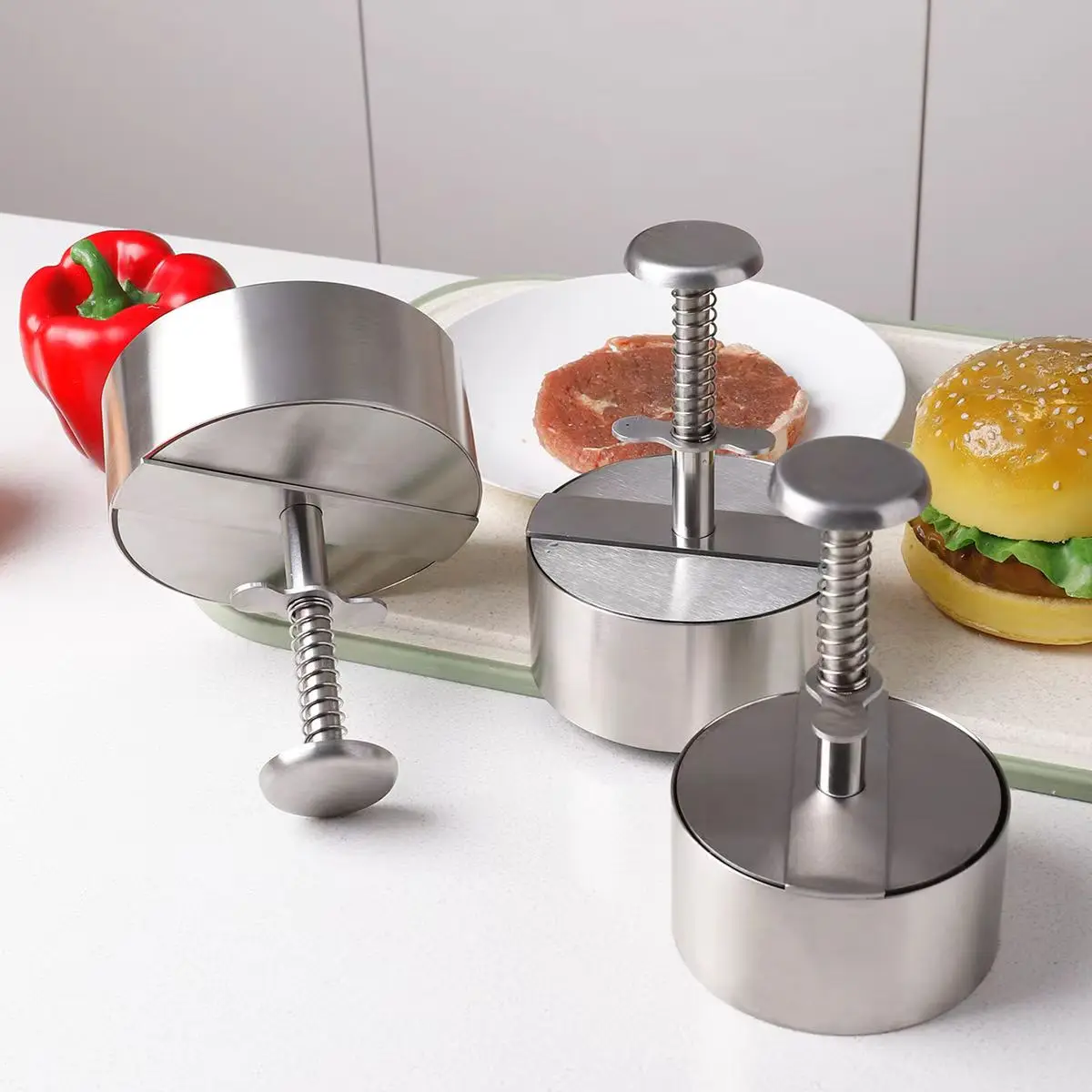 Presse à hamburgers en acier i - Meat Patty Maker Press Manual avis et prix