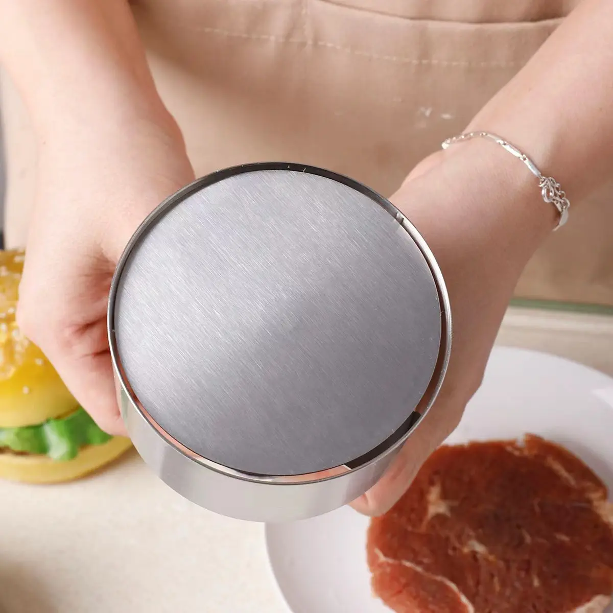 Presse à hamburgers en acier i - Meat Patty Maker Press Manual avis et prix