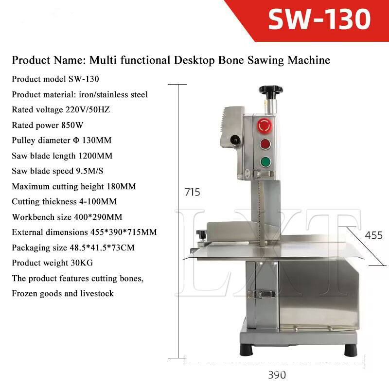Scie à ruban électrique commer - Meat Band Saw Cutting Machine avis et prix