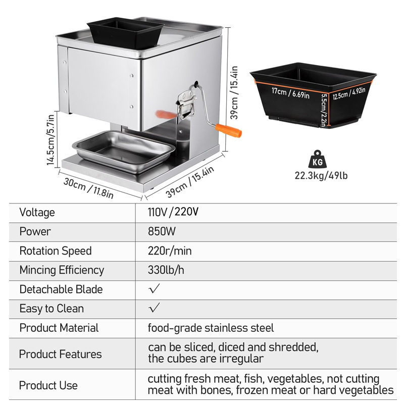 Trancheuse à viande électrique - Electric Meat Mincer 850W avis et prix