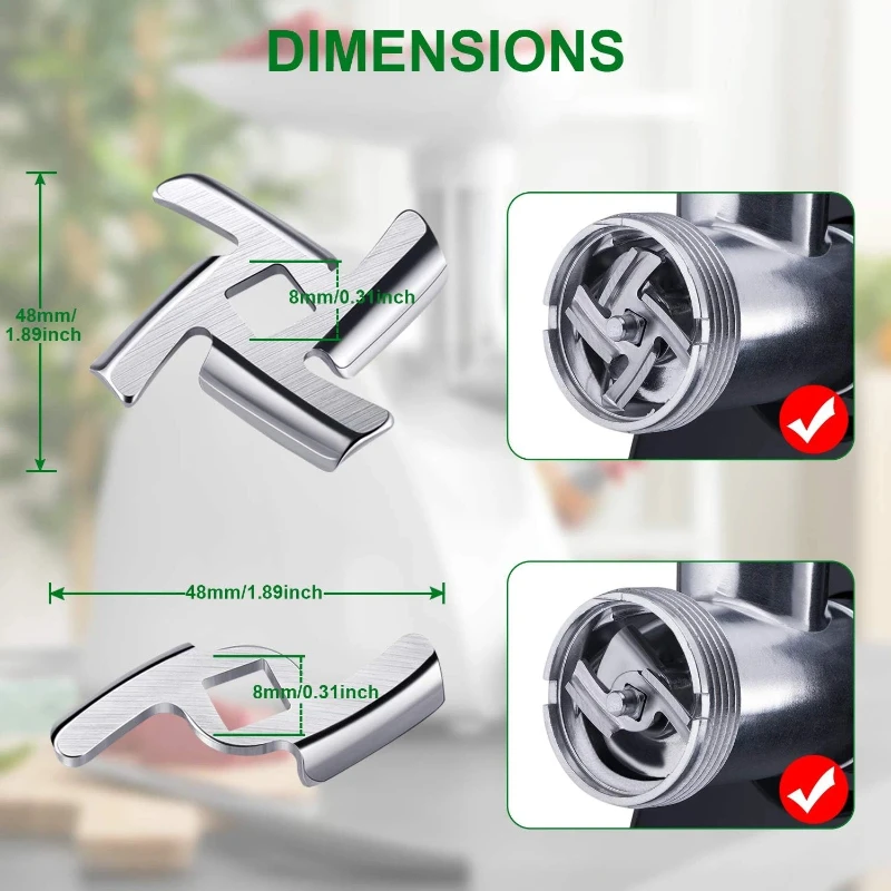5 #   Lame de hachoir à viande - Meat Grinder Cutting Knife Blade avis et prix