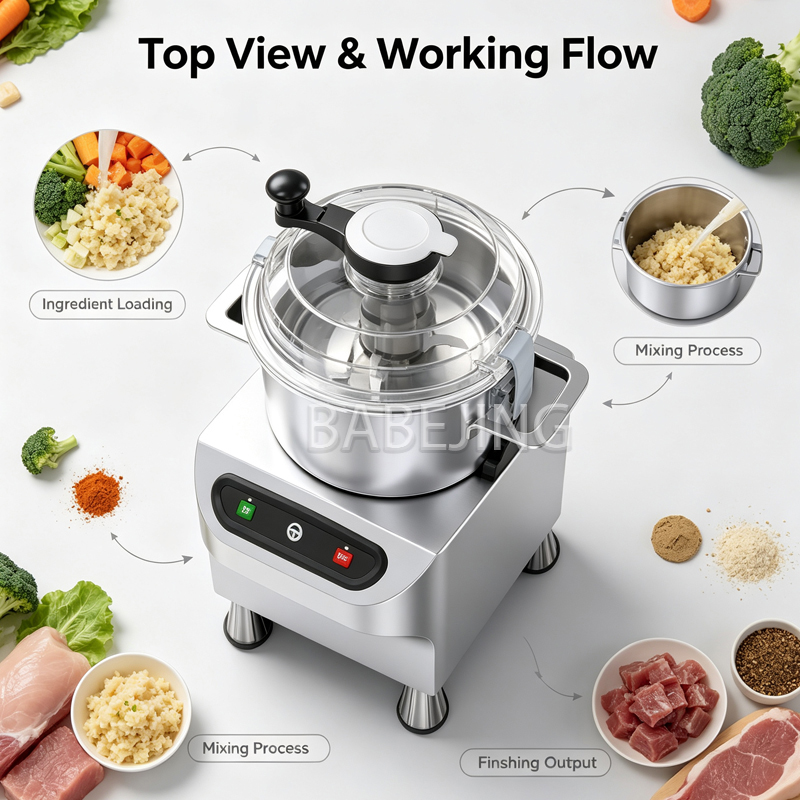 Robot culinaire, hachoir alime - Commercial Bowl Chopper Meat avis et prix